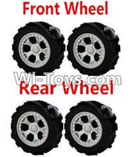 Wltoys A999 Parts-Front Wheel(2pcs) & Rear Wheel(2pcs),Wltoys A999 RC Car Parts,Wltoys 1/24 1:24 Mini rc car and rc racing car Parts